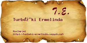 Turbéki Ermelinda névjegykártya